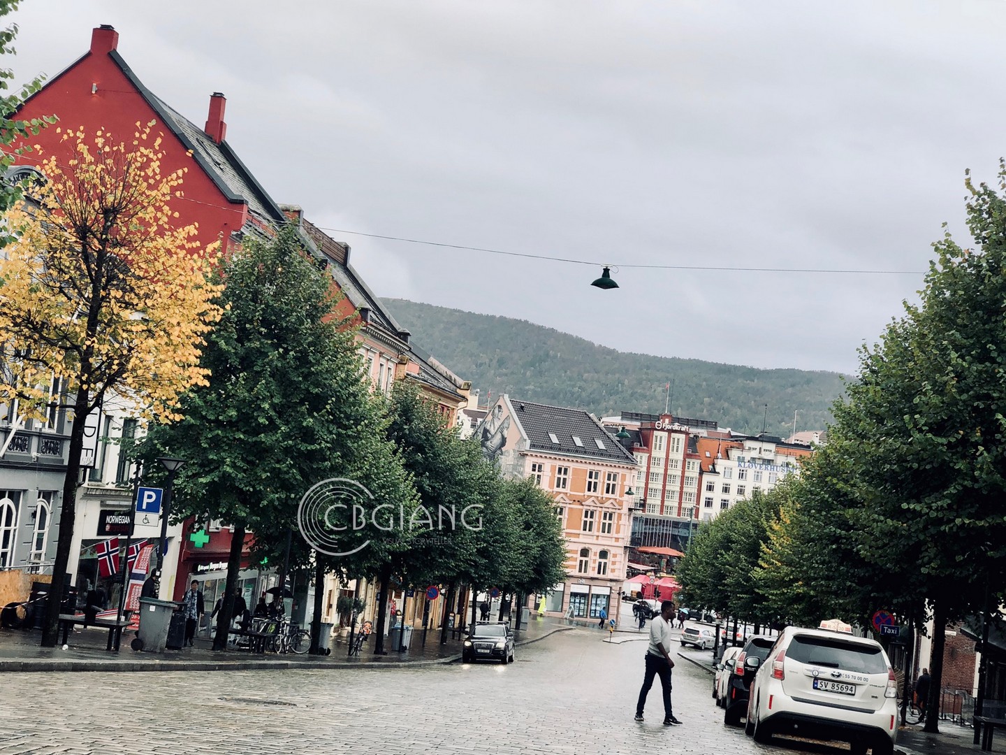 Những con phố trong khu du lịch Bergen Nauy